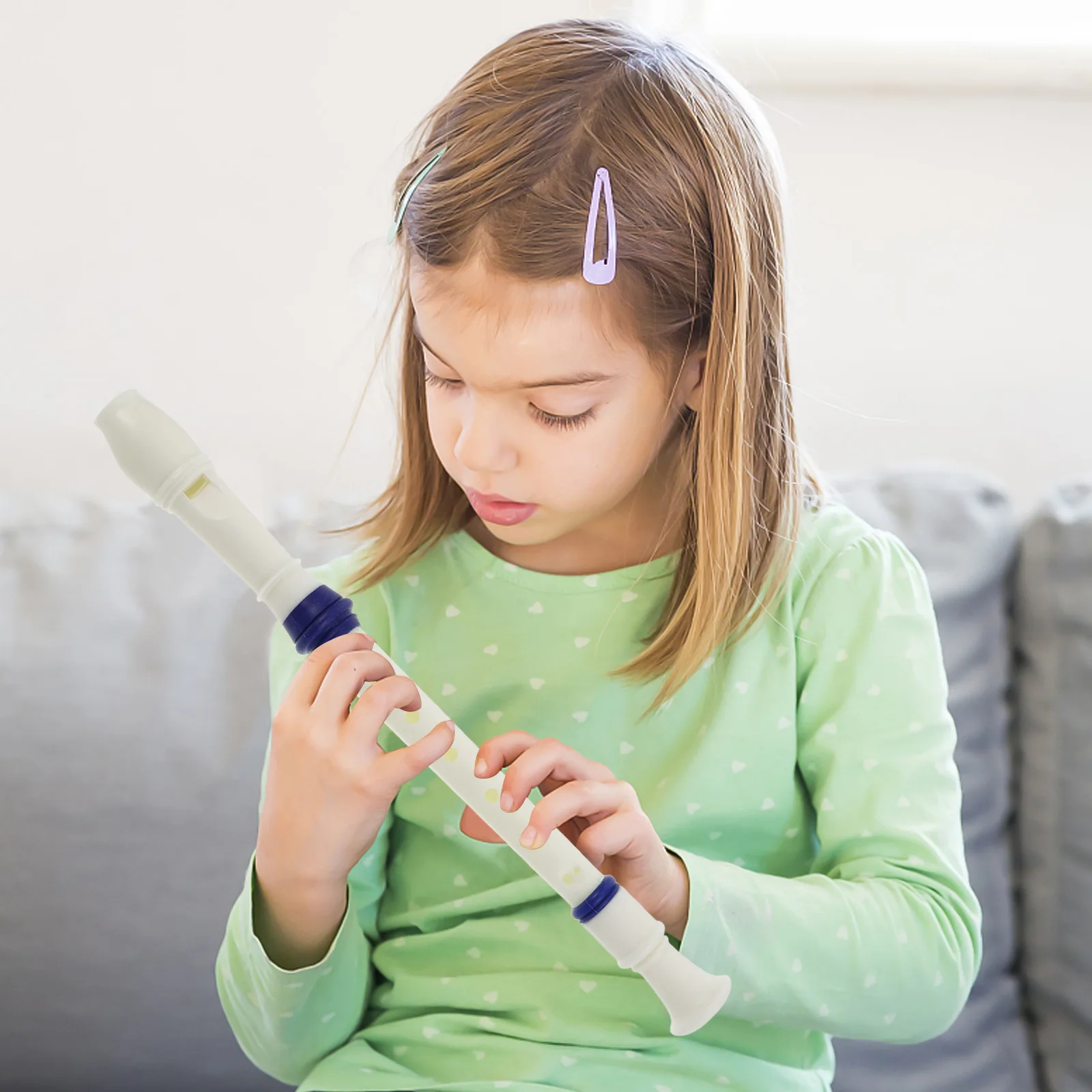 Klarinet Pemula Plastik 8 Lubang Untuk Latihan Kelas Musik Instrumen Tiup Portabel Pembelajaran Siswa