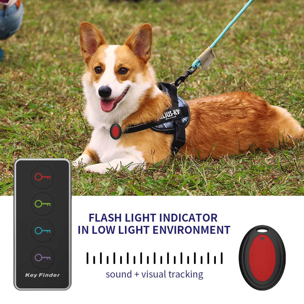 Portable Wireless Key Finder with Anti-Loss Sound Alarm and Remote Control Custom Logo Personal Alarms for Anti-Theft