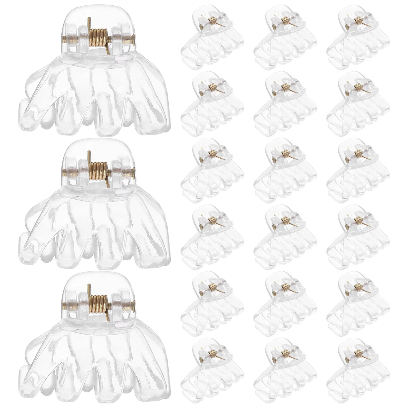 

24 pcs Little Octopus Clips For Women Uv Resistant Durable Accessories Smooth Teeth Design Mini Claw Clips For Thick Thin