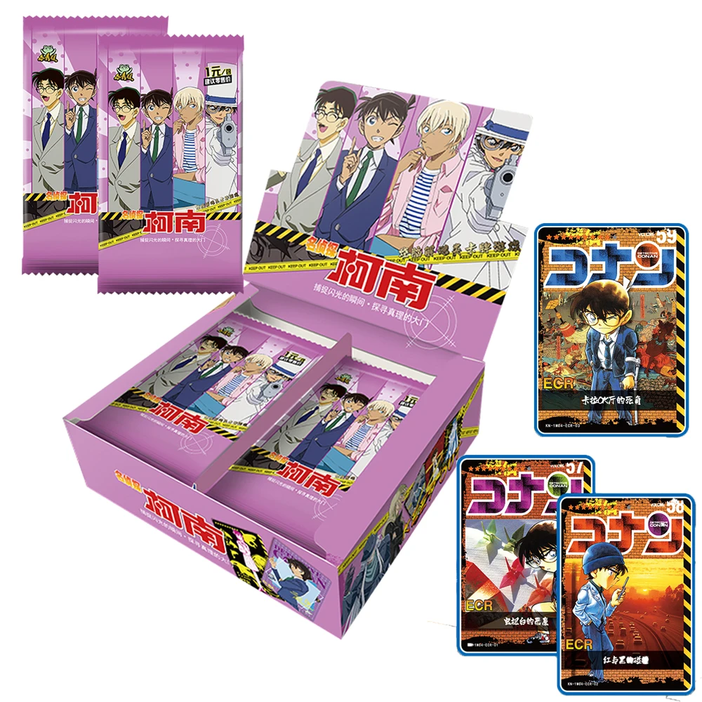 2024 Carte originali Detective Conan per bambini Collezione di personaggi anime giapponesi Flash Card Giocattoli da tavolo Hobby Battle Regali per bambini