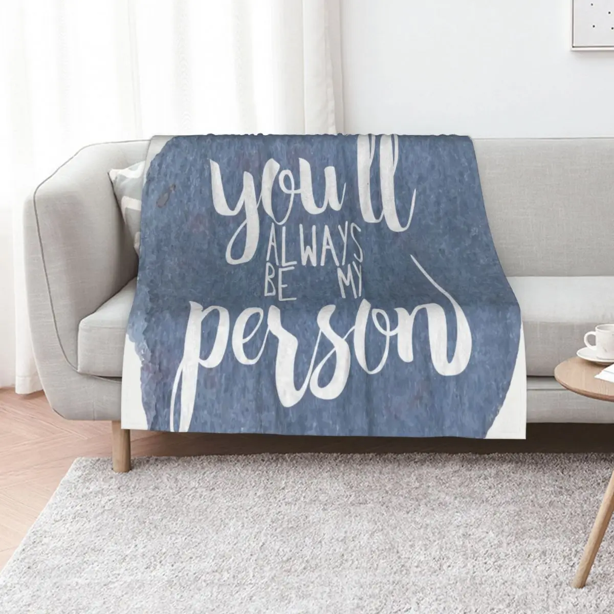 You'll always be my person Throw Blanket Decorative Soft Throw Blanket for Couch Sofa