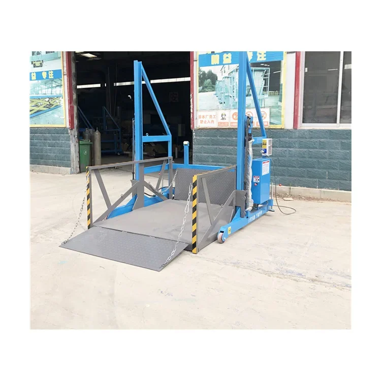Piattaforma elevatrice portatile per caricamento e scarico Tavoli elevatori da 2 tonnellate Piattaforma elevatrice mobile per carico e scarico