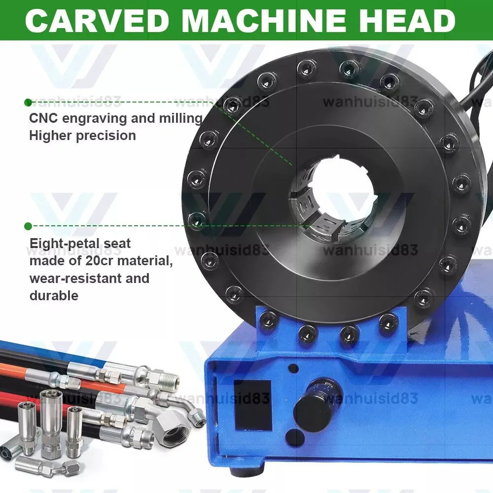 Electric Hydraulic Hose Crimping Machine Automatic Hose Crimper With 8 Set Dies