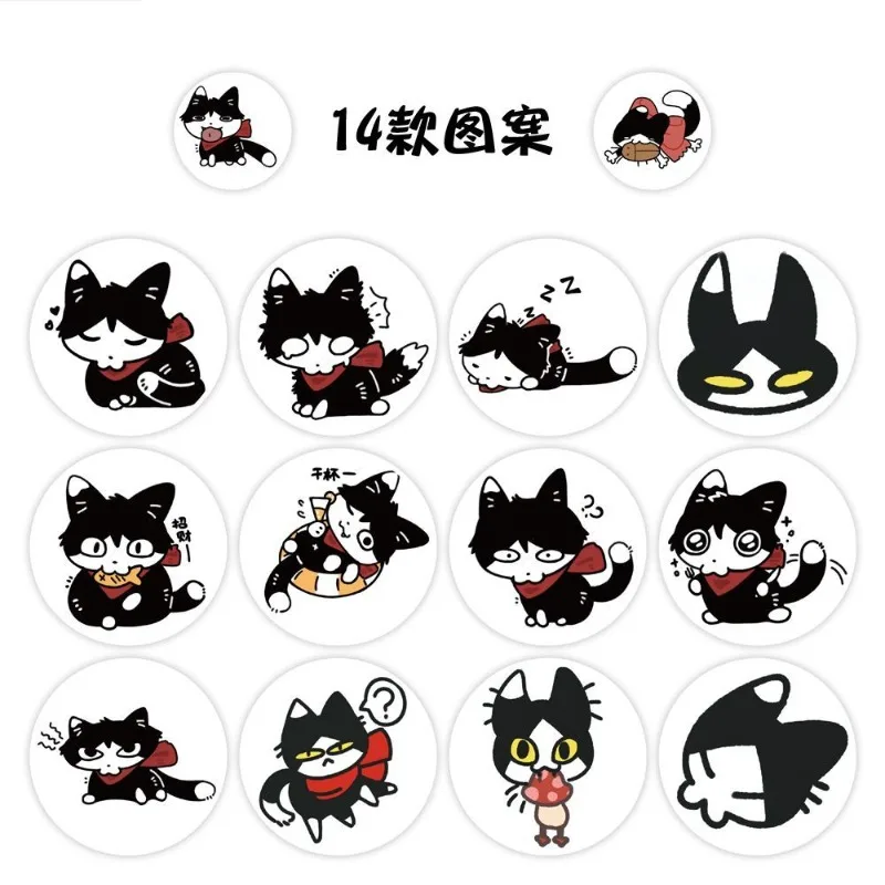 500 قطعة شخصية كرتونية لذيذة في الزنزانة ‌ ملصقات زخرفية على الجدران الإبداعية