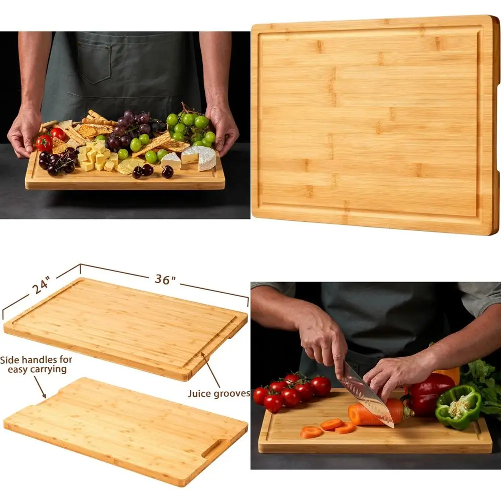 

Очень большие бамбуковые разделочные доски для кухни, верхняя крышка для дровяной печи, доска для лапши над раковиной, сервировочный поднос для сыра для посуды