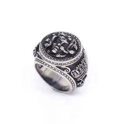 Retro Ancient Greek Mythology Medusa Ring Stainless Steel Snake Man Soldier Petrified Gothic Rings WDM Punk Jewelry