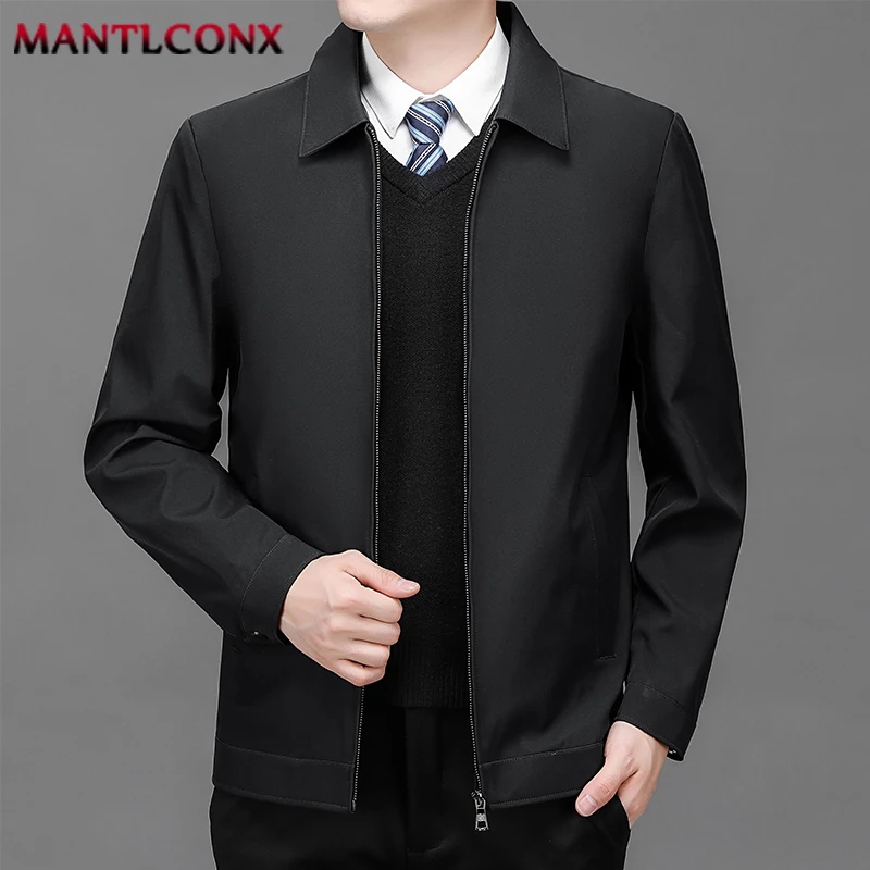 New In Luxury Men's Casual Blazers Business Jacket Men Autumn Spring Loose Jacket Men Blazer Black Office Dress Men's Coat L-3XL