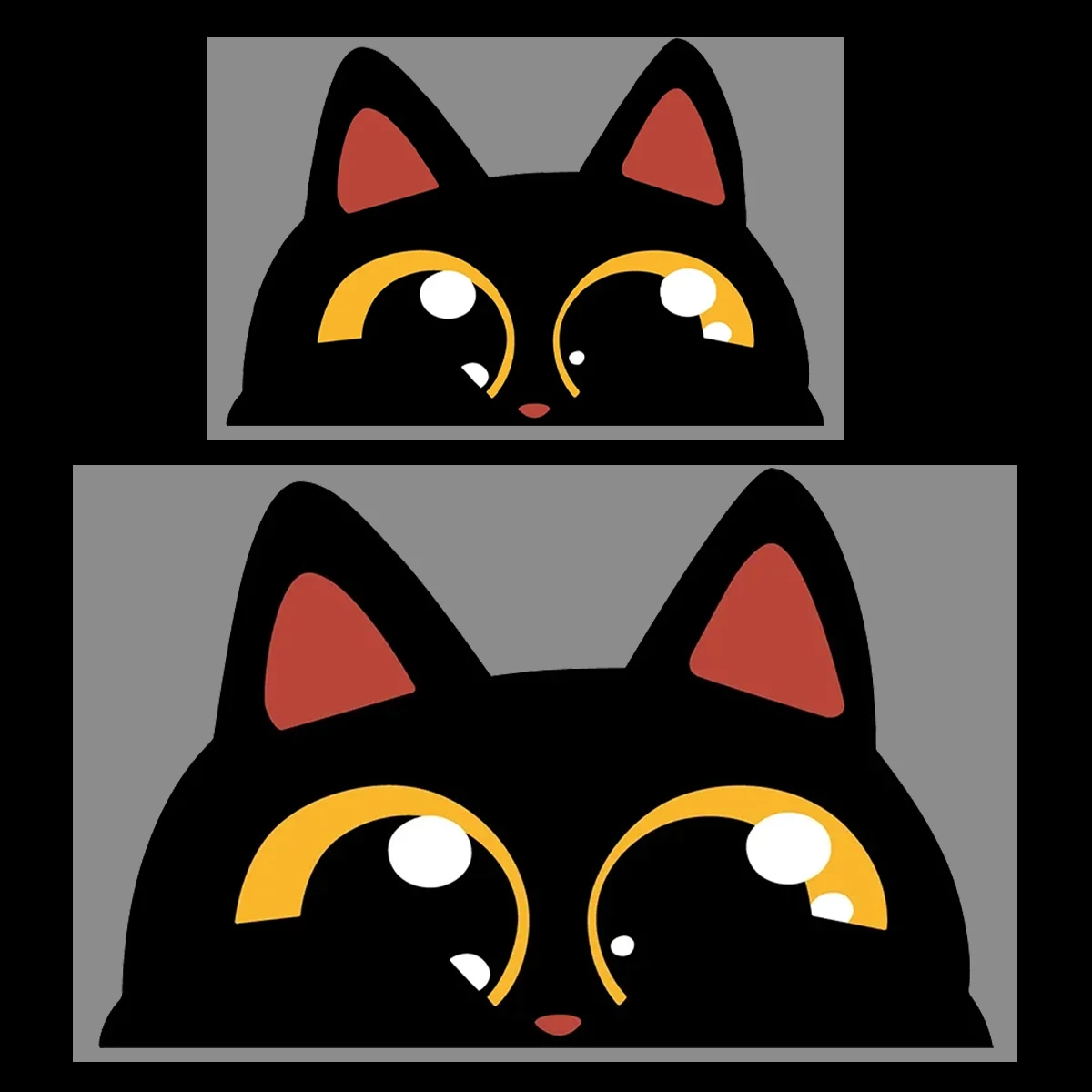 

Cute Black Cat Reflective Car Stickers Motorcycle Scooter Auto Body Windshield Fuel Tank Moto Helmet Vinyl Decals Accessories