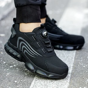 أحذية أمان رجالية مع زر دوار ، مضاد للتأثير ، مضاد للثقب ، أحذية رياضية رجالية ، جديد أفضل 11 حذاء عمل رجالي مبيعا - رقم 1