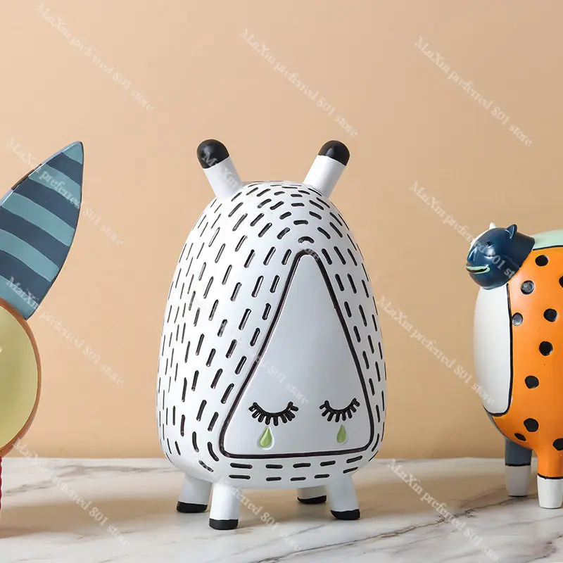 modern-nordic-cartoon-cute-fun-painted-resin-abstract-animal-figure-ornament-home-model-room-decoration