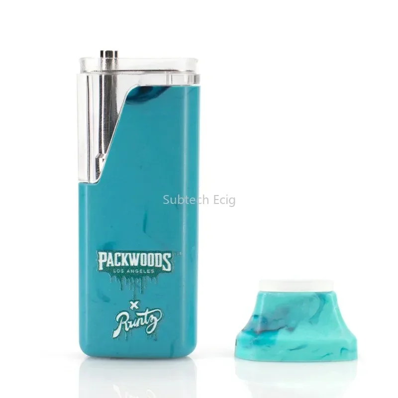 10pcs Packwoods X Runtz E Cigarettes Rechargeable Vape Pen Pod Marble Texture 1ml 380mah Micro USB Charger Thick Oil Vapor Vaper