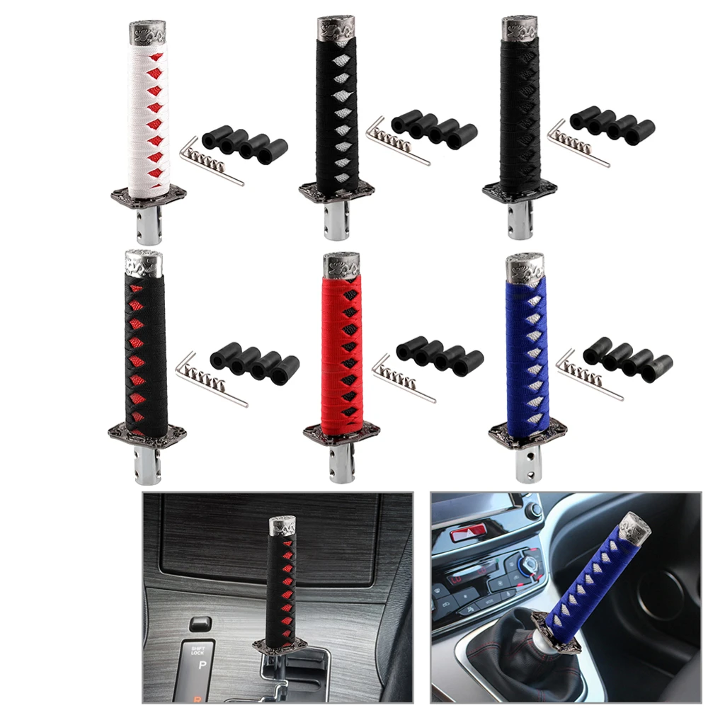 Universal Samurai Sword Gear Shift Knob Shifter Katana Metal Manua Transmission Gearstick for Opel Peugeot Toyota Honda