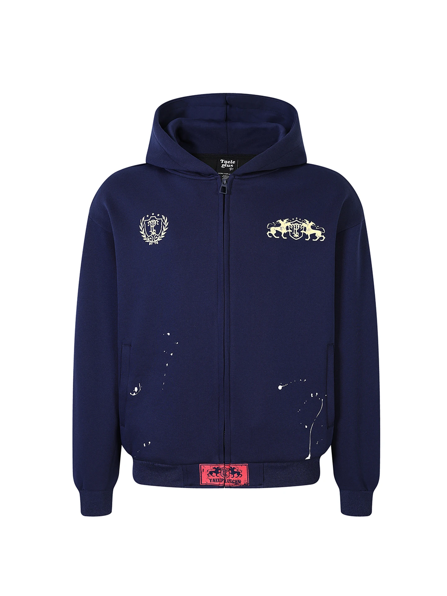 

Ретро-худи с американским принтом-тотемом, свободный кардиган-куртка для пар, молодежный повседневный стиль, смесь хлопка и полиэстера