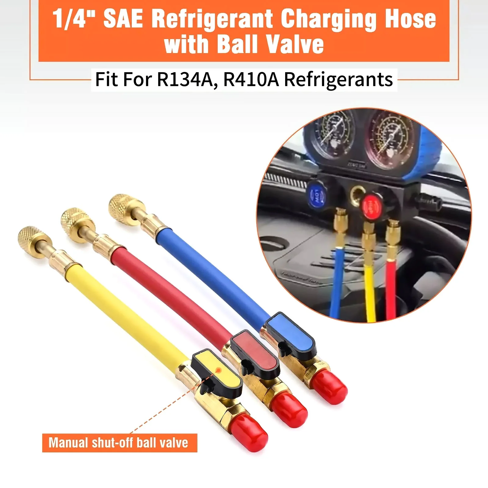 3pcs-refrigerant-charging-hose-ball-valve-1-4-sae-to-5-16--1-4-sae-fittings-r134a-r410a-ac-hvac-service-manifold-hose-set