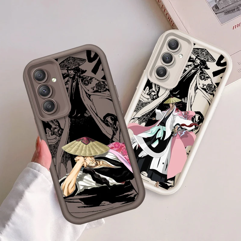 B-Bleach KKyoraku SShunsui For Samsung A73 A71 A54 A53 A52 A51 A33 A32 A21S A14 A13 A12 A03 A04 A05 5G Eye Ladder Cover