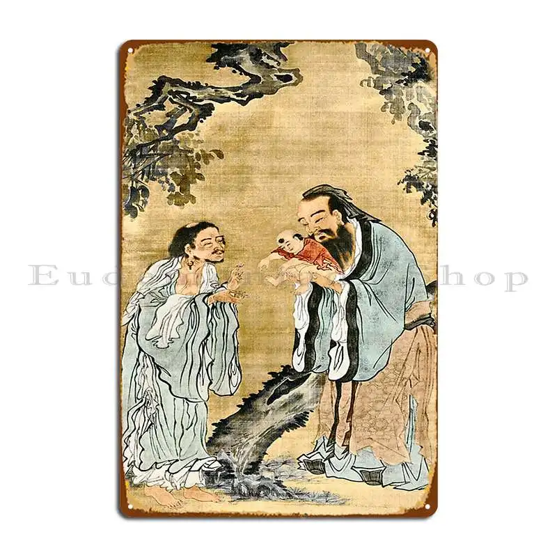 Lao Tse Confucius And Buddha C011 8418 Metal Signs Club Club Personalized Club Bar Living Room Tin Sign Poster