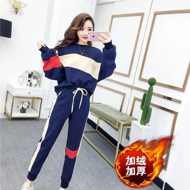 Sports Suit Women\'s Spring and Autumn 2022 New Korean Casual Student Long Sleeve Fashion Age Reducing Two-piece Set