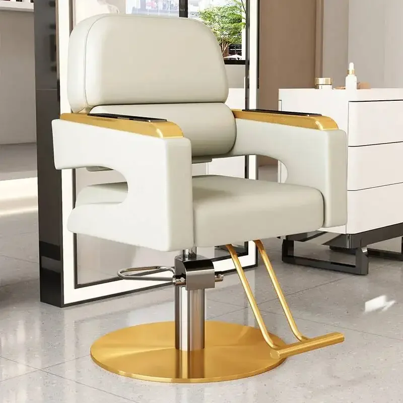 Unique Design Barber Chairs Premium Creative Nordic Minimalist Salon Chairs Space Saving Modern Friseurstuhl Salon Furniture