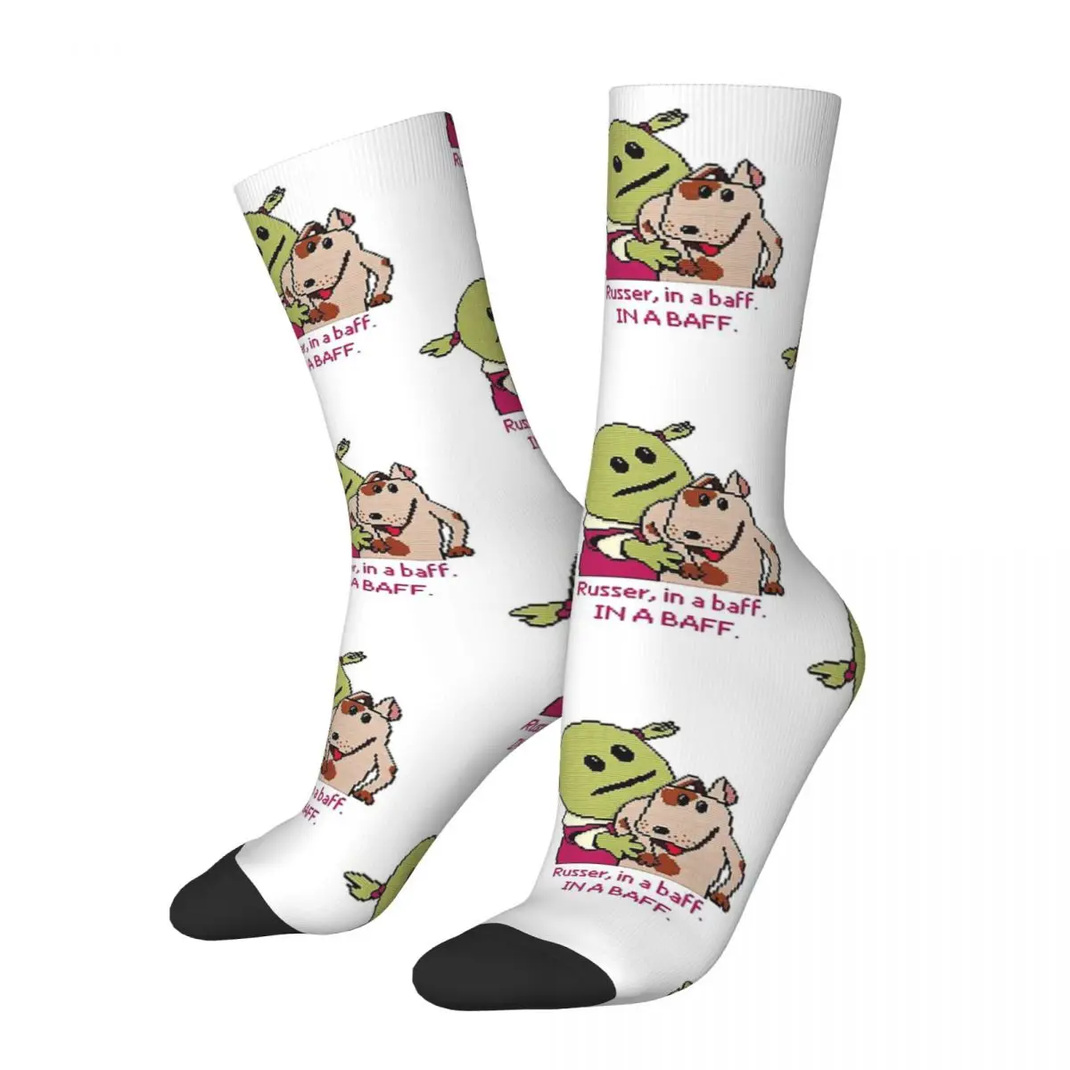 Nanalan And Dog Men Women Socks Windproof Novelty Spring Summer Autumn Winter Stockings Gift