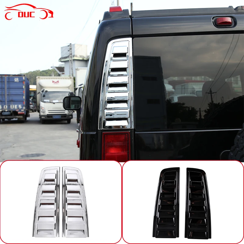 

Rear Door Tailgate Exhaust Opening Air Outlet Vent Cover Panel Trim For Hummer H2 2003-2009 Car Exterior Accessories Styling