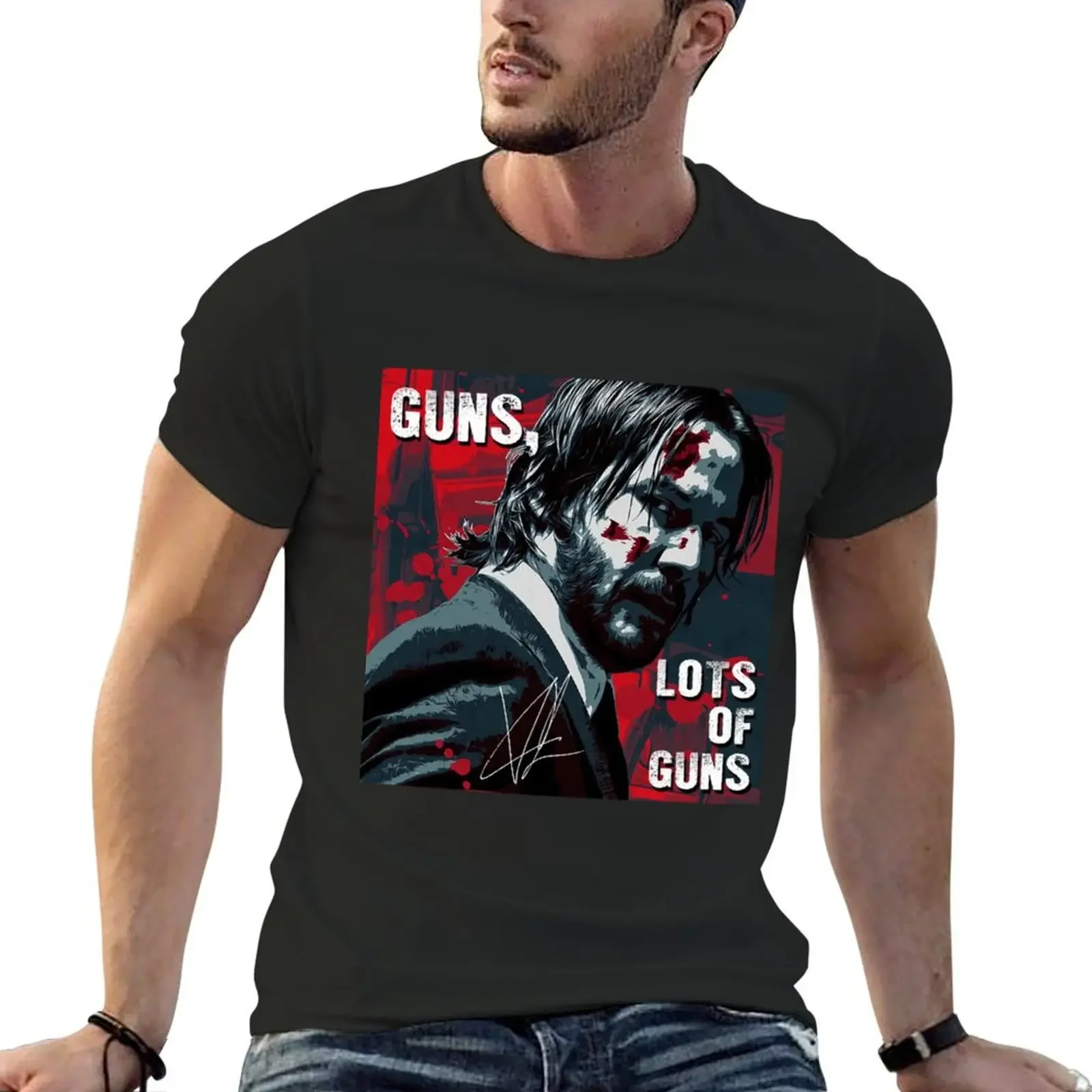 John Wick T-Shirt anime clothes vintage graphics anime tshirt mens graphic t-shirts pack