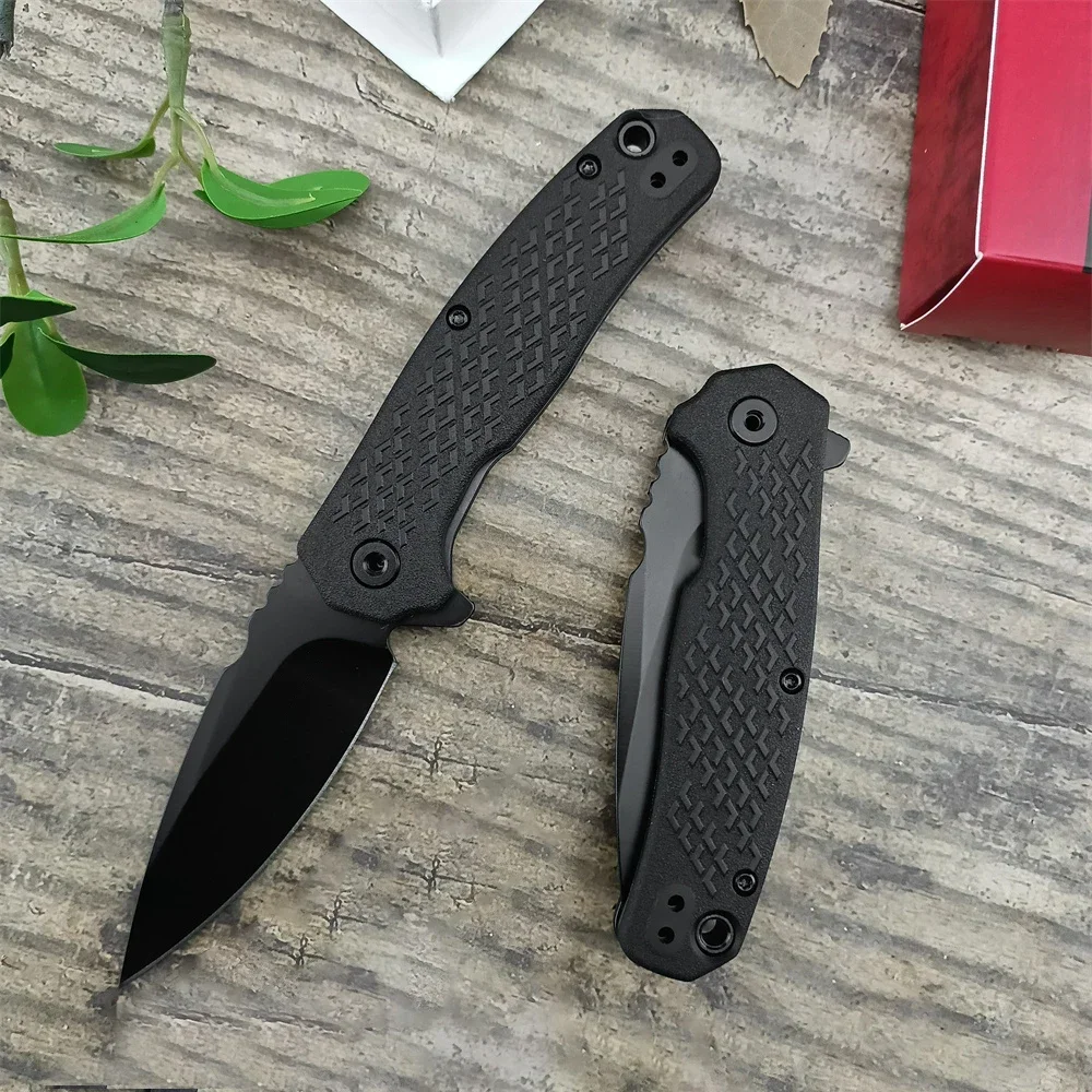 KS 1407 High Quality Folding Knife 8Cr13Mov Blade Nylon Fiber Handle Outdoor Knife Tactical Survival with Pocket Clip EDC Tools