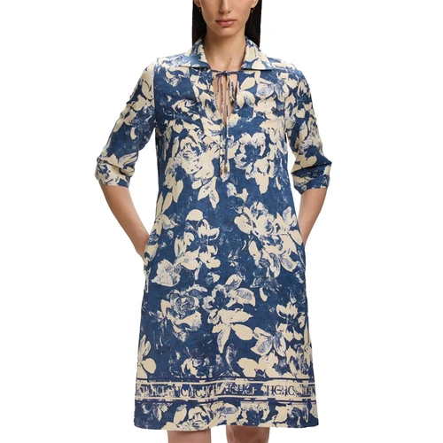 Imagen 1 del producto CHCH 2025 moda de verano mujeres desplazamientos vestidos con cuello en V moda Midi impreso nueva señora vestido recto