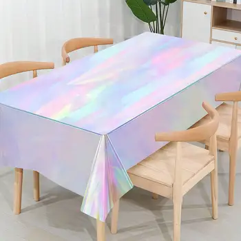 一次性雷射切割長方形彩虹桌布裝飾及配件,適用於生日、萬聖節、婚禮等場合的裝飾。 6 最佳銷售 哈斯克爾 - №1