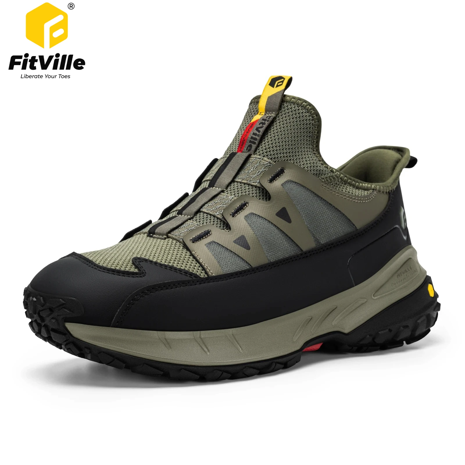 Men'S Shoes V5 Rnr - Fitville Outdoors Hiking Shoes Extra Wide