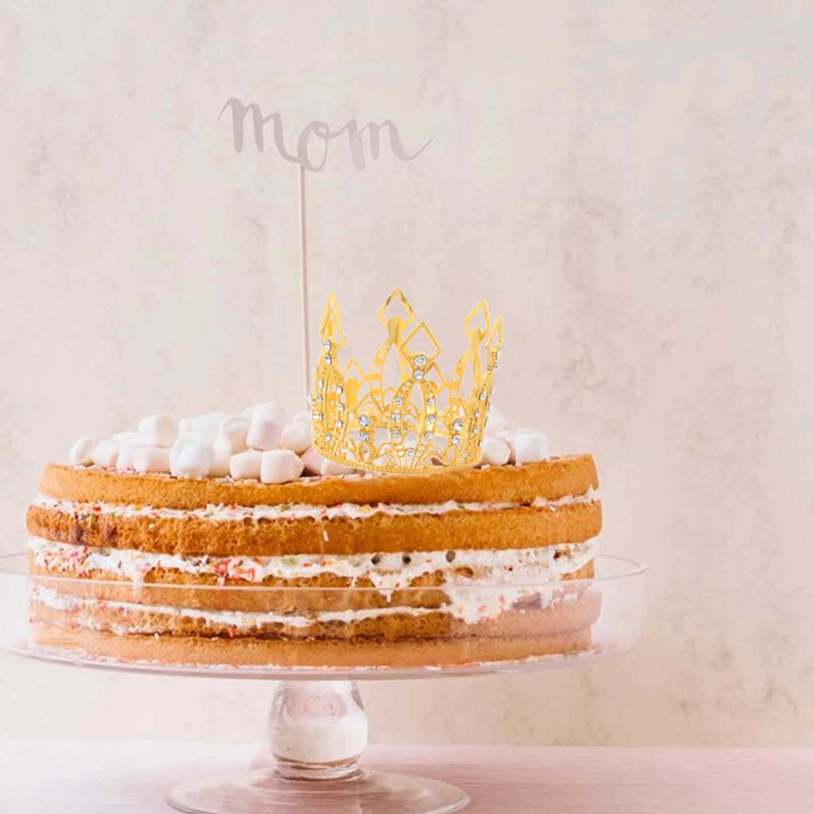 2 шт. мини-топпер в стиле барокко с короной для торта из сплава со стразами, винтажные украшения для свадьбы, принцессы, дня рождения, душа