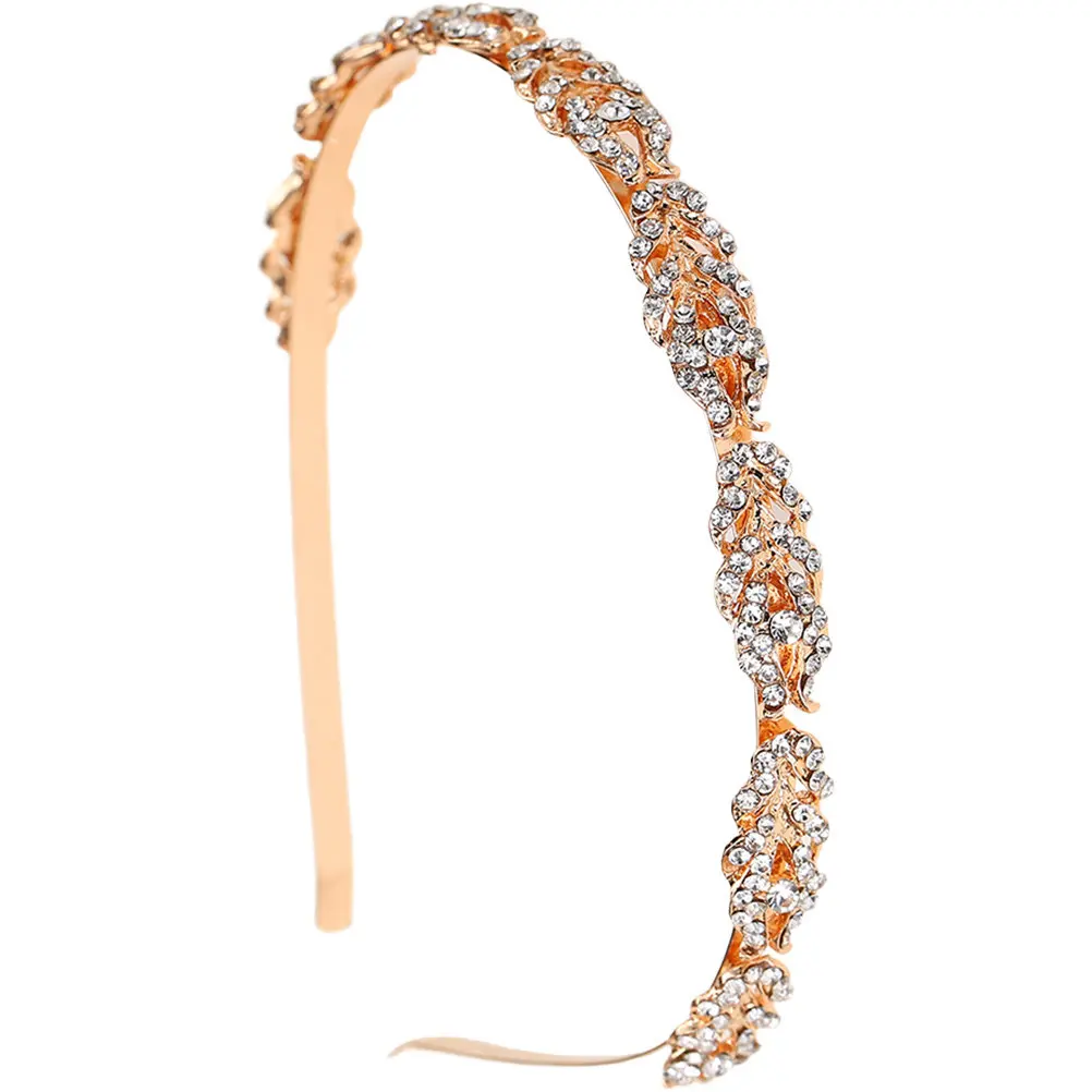 Glitter Headband Women Rhinestone Headpiece Sparkling Accessory for Dance School Events Festivals Daily Wear Elegant