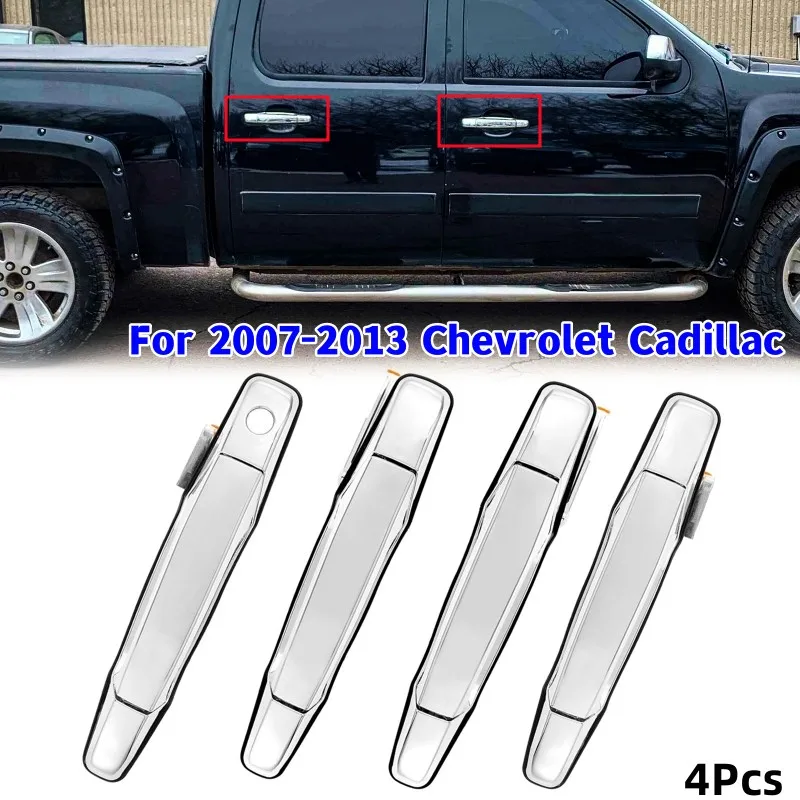 

4Pcs Car Front and rear Exterior Door Handles For Chevrolet Cadillac 2007-2013 OE# 20828258 22738721 25960525 #15915150 227387