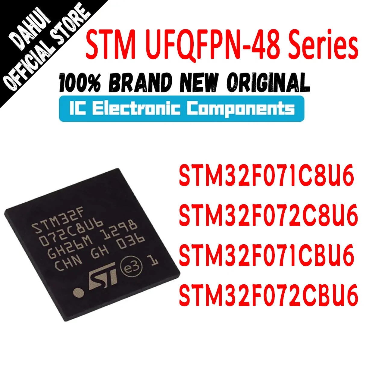 STM32F071C8U6 STM32F072C8U6 STM32F071CBU6 STM32F072CBU6 STM32F071C8 STM32F072C8 STM32F071CB STM32F072CB STM IC MCU Chip UFQFPN48