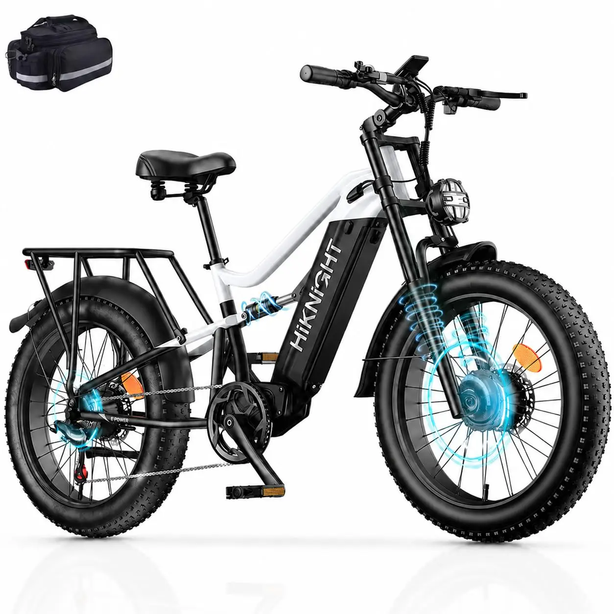 Dual Motor Electric Bicycle 4000W 52V 20AH 24