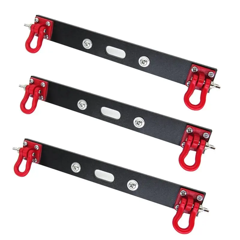 FBIL-3X Metal Rear Bumper With Tow Hook For MN D90 D91 D99S MN90 MN99S 1/12 RC Car Upgrade Spare Parts Accessories,A