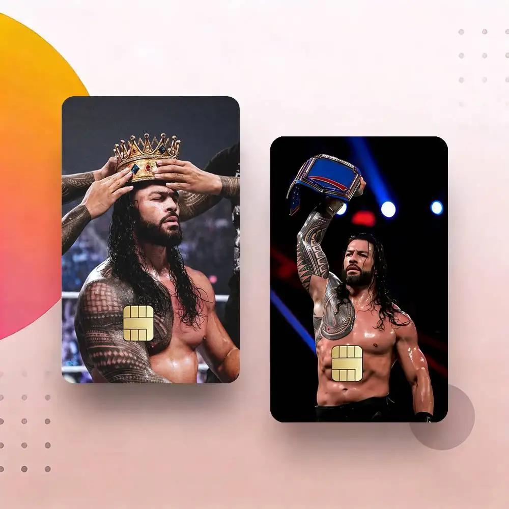 

R-Roman R-Reigns Credit Card Skin Stickers For VISA Bank Bus Metro Access Card Protective Film Cover Sticker