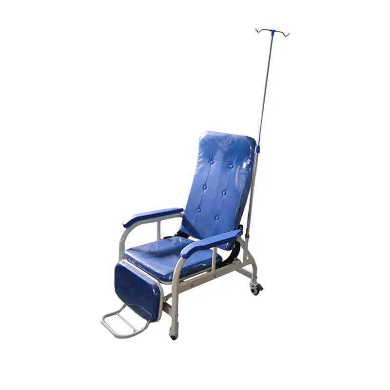 Factory direct sales of high-quality portable medical lounge chairs foldable IV infusion chairs for hospitals and clinics