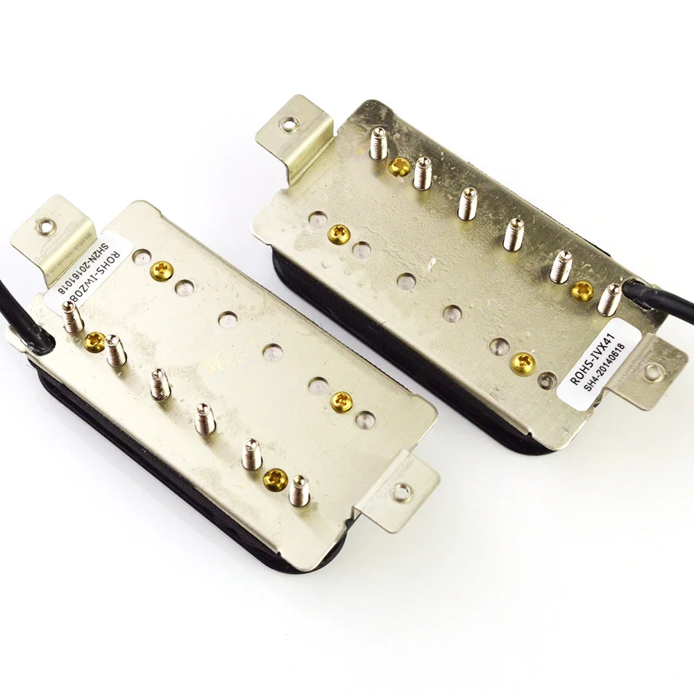SH2 Neck SH4 Bridge Alnico 5 Jazz JB Humbucker Pickup for Electric Guitar 50mm Pole Spacing 4-Conductor Wire