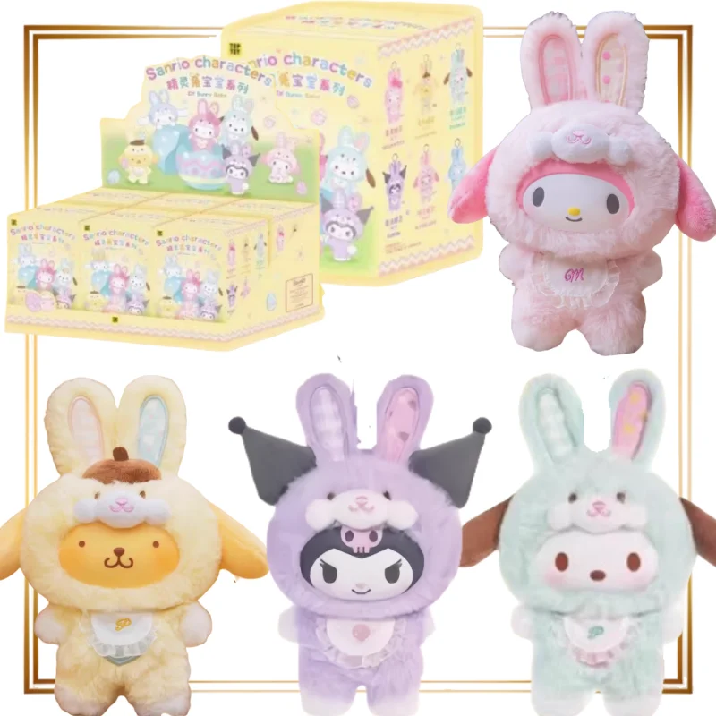

Genuine Sanrio Baby Elf Rabbit Series Blind Box Rubber Plush Latte Baby V3 Surprise Box Doll Pendant Ornaments Anime Peripherals