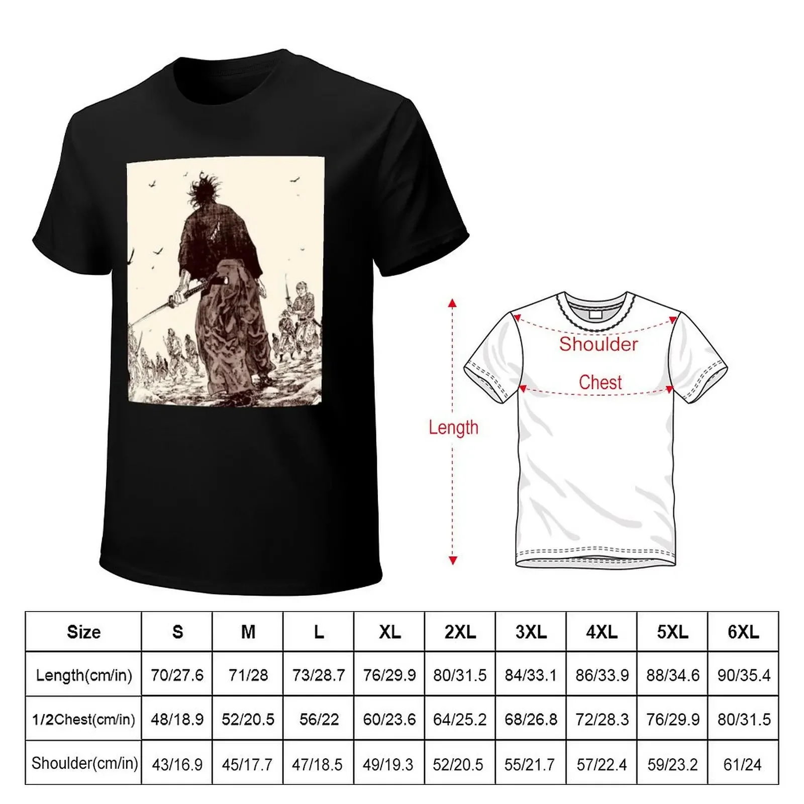 Vagabond - Samarai / Ronin Free For All T-shirt sports fans Short sleeve tee heavyweight t shirts for men