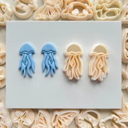 Jellyfish Mirror Unique High Precision Clay Molds For DIY Making Earrings Jewelry Ornaments Cutting Molds Ocean Style