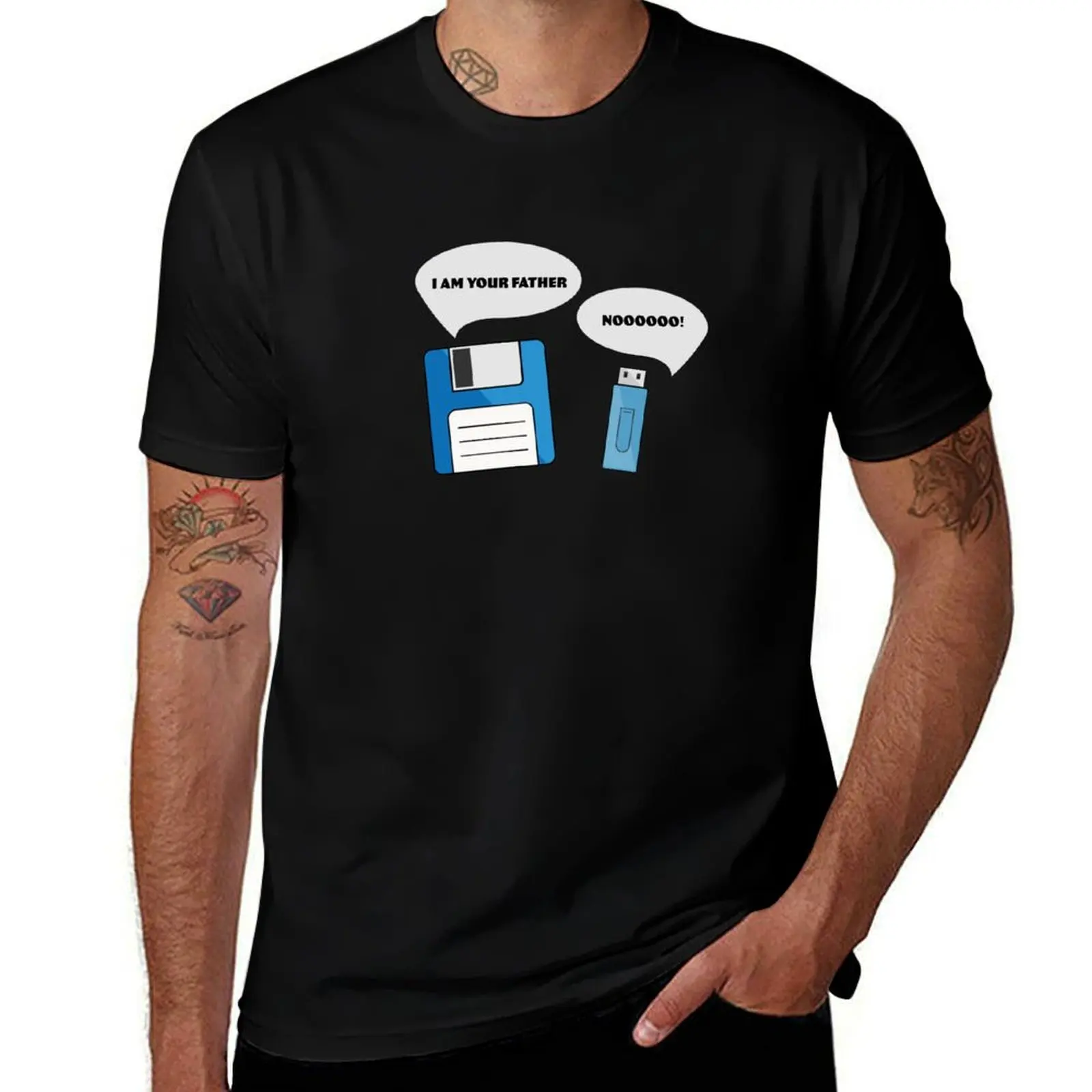 

man floppy am T-Shirt I shirt man your t shirt cotton father Colour cotton drive, heavy disk, t USB, pen T-Shirt