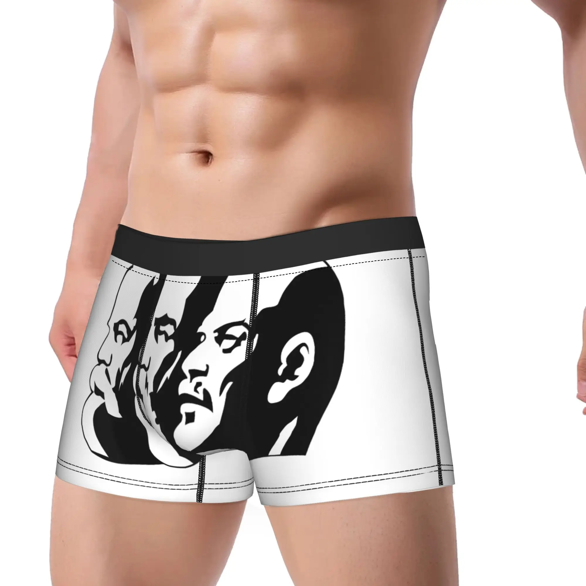 Karl Marx Engels And Lenin Underwear  Men Boxer Brief Classic Trunk Hot Sale Printing Oversize Panties