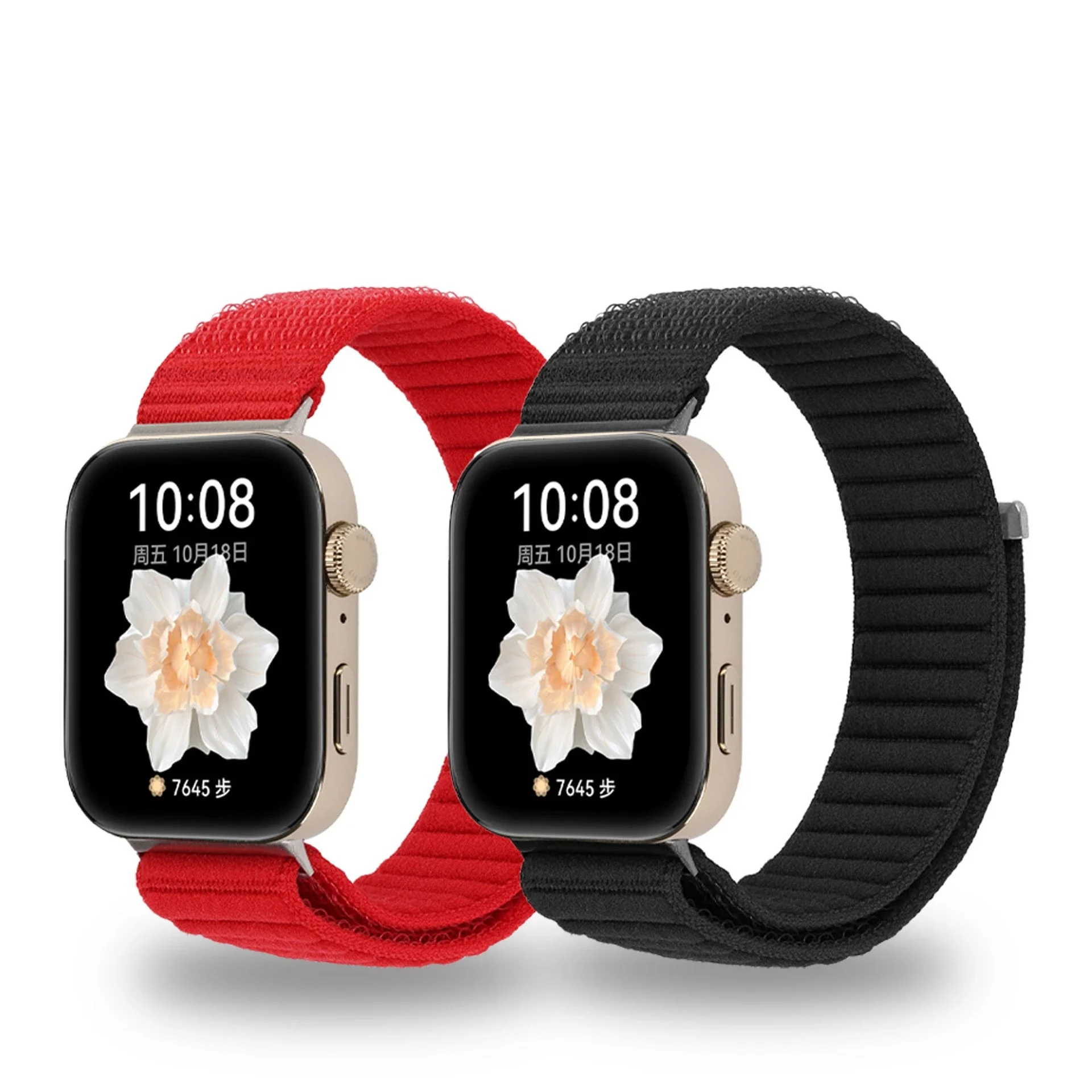 波状ナイロンループ時計ストラップスーツ Huawei 社時計 Fit3/4/4 プロ波状ナイロンストラップ金属コネクタ付き