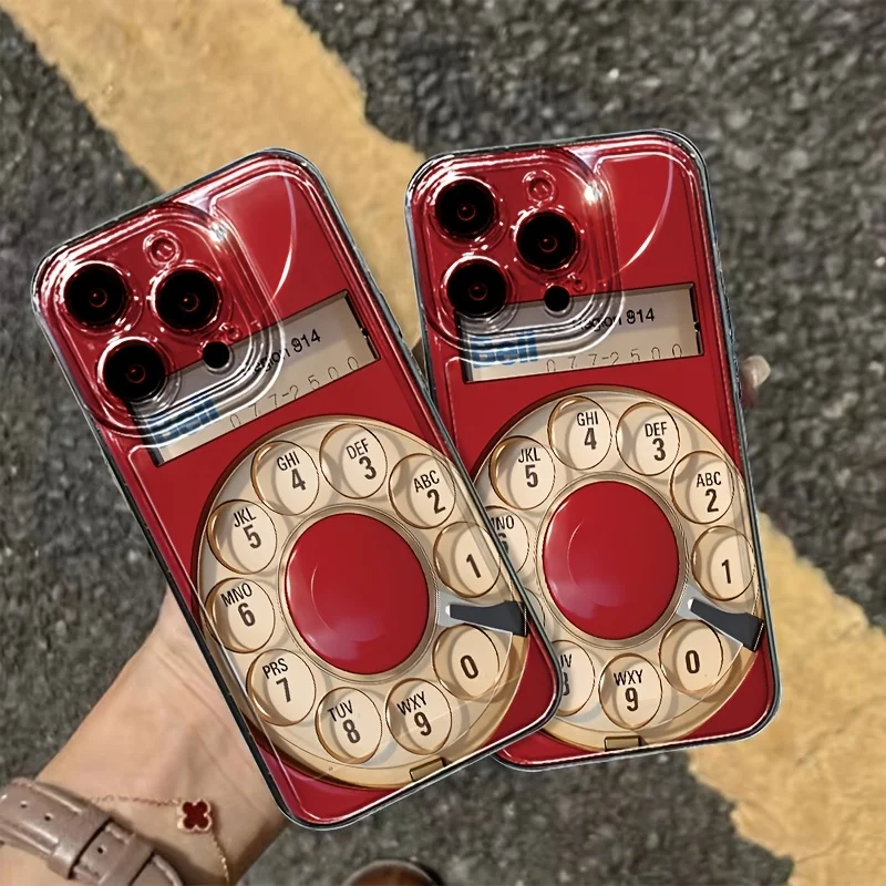 Retro Rotary Dial Tel Phone Case for Samsung Galaxy S21 S22 S23 S24 S25 S26 Ultra Plus FE Note 20 A73 A55 A35 A33 A25 A15 Cover