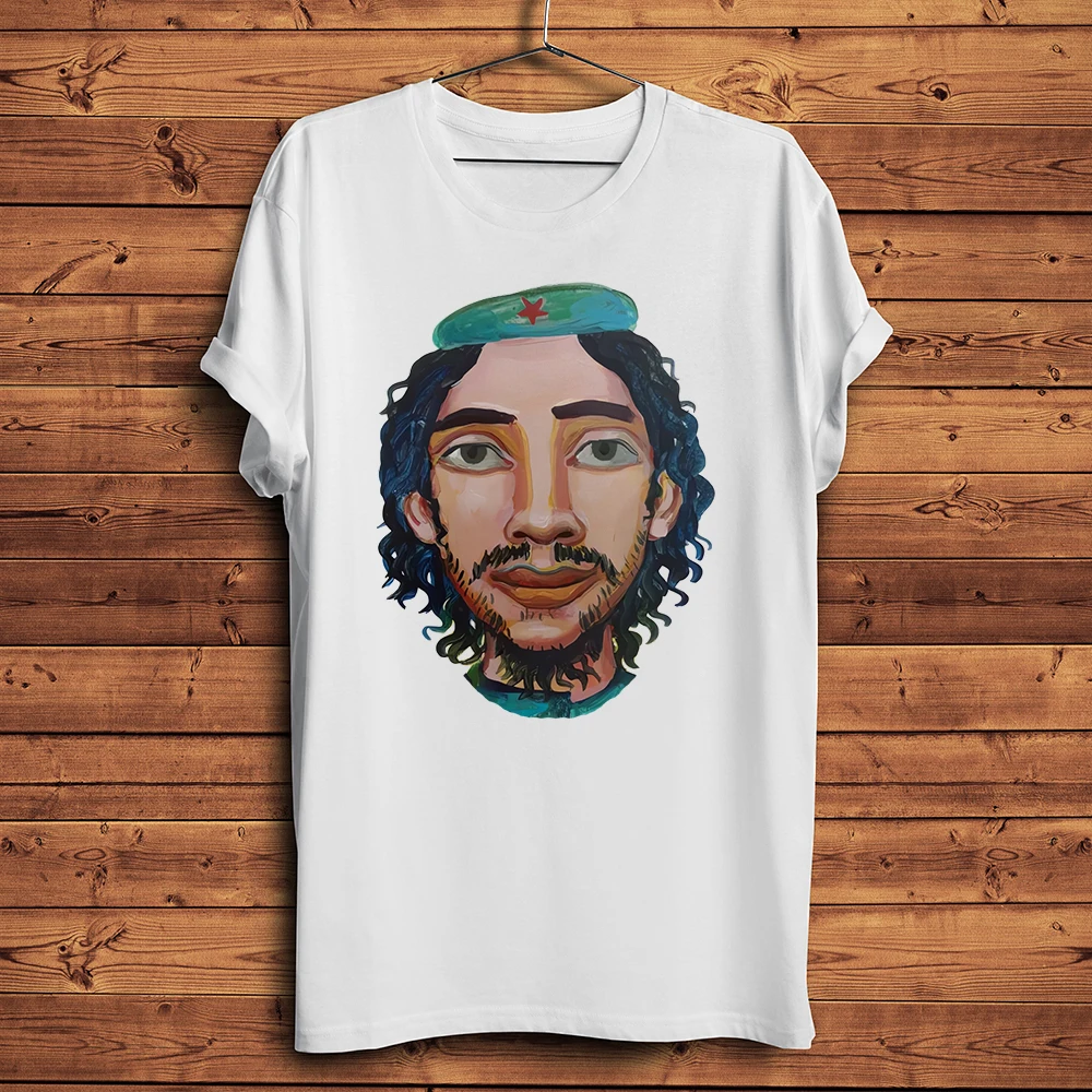 Cuba hero El Che Guevara portrait Oil Painting cool T Shirt Men homme daily Short sleeve TShirt Unisex Streetwear tee