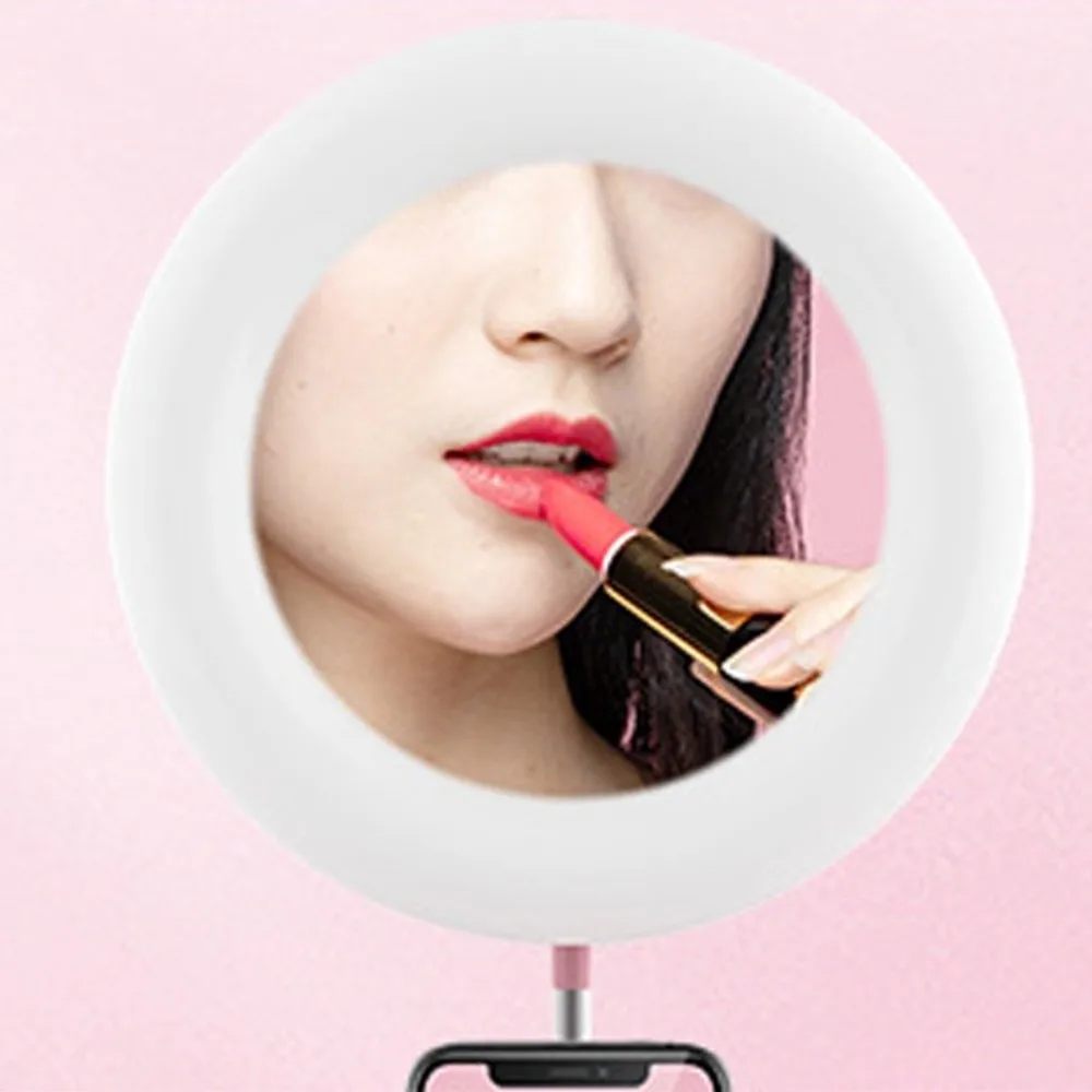 

Зеркало для макияжа с регулируемой высотой, кронштейн для заполняющего света, складная устойчивая основа, заполняющий светильник, подставка для телефона, универсальная портативная