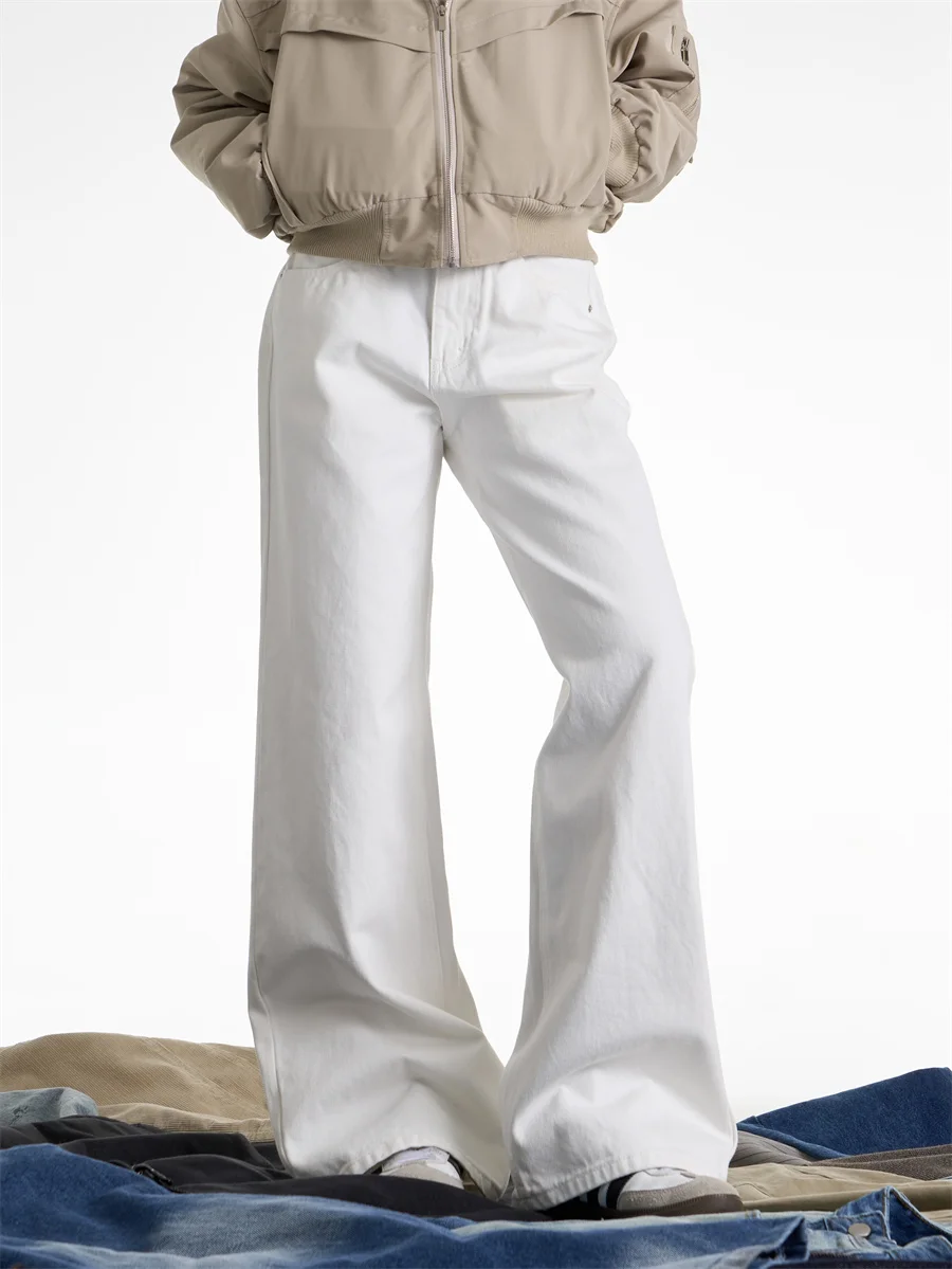 

Onlpp American Style Vintage Straight Leg Jeans Loose Slimming Casual Long Trousers Women's Fashion Brand Versatile Drapey Pants