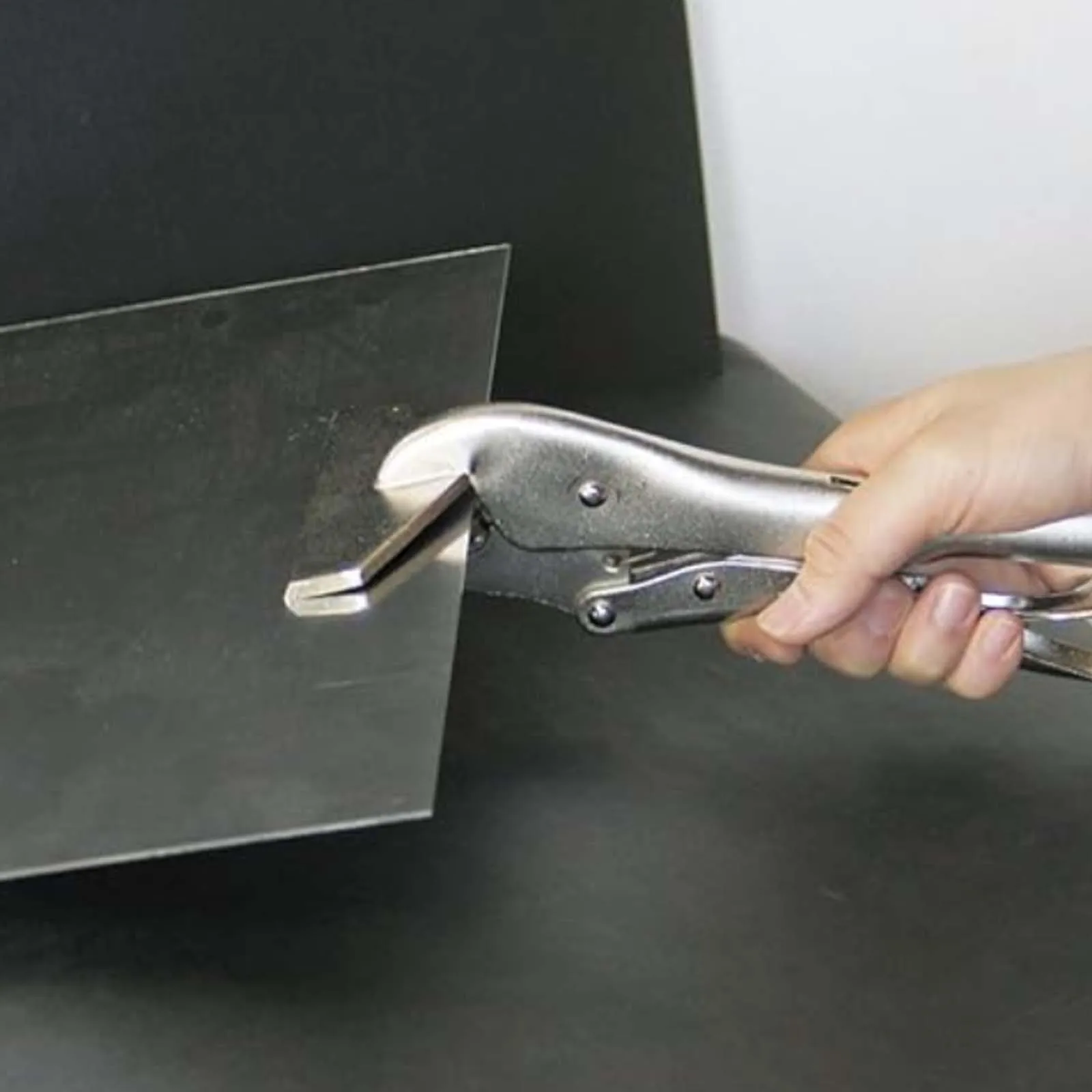 広口の金属製折りたたみ溶接テンプレート付き大型ペンチ 木製の強力な高速固定ペンチ