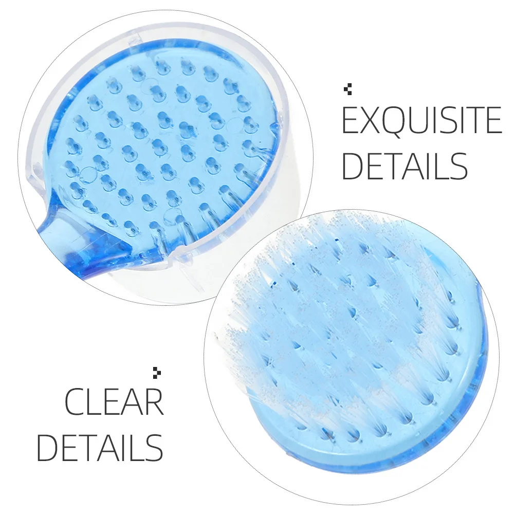 3Pcs Face Brush Soft Bristle Goat Horn Manual Scrubber Deep Cleansing Facial Exfoliator Tool Gentle Skin Care Accessory